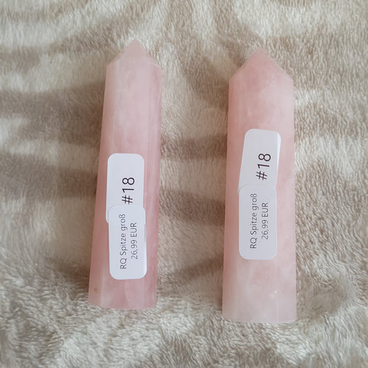 #18 Rosenquarz Spitze groß | Instagram Live