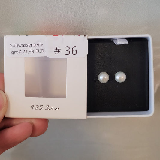 #36 Süßwasserperlen Ohrstecker groß | Instagram Live
