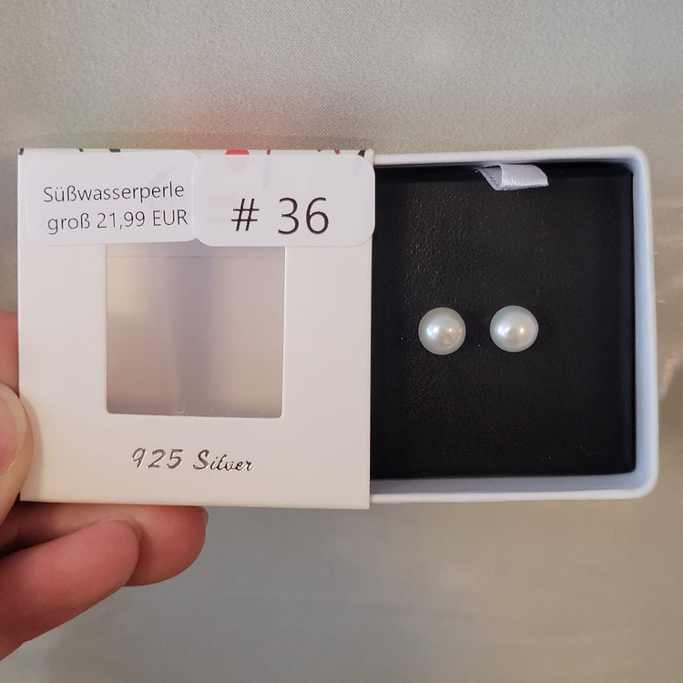 #36 Süßwasserperlen Ohrstecker groß | Instagram Live