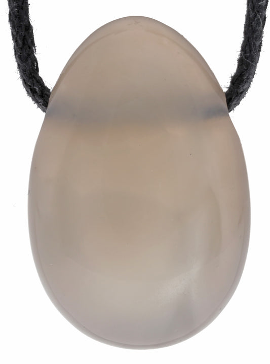 Achat, natur Tropfenanhänger