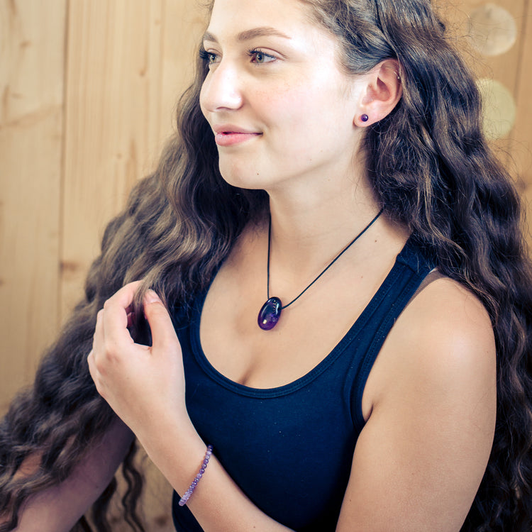 Amethyst Mini-Kugelarmband | 4 mm