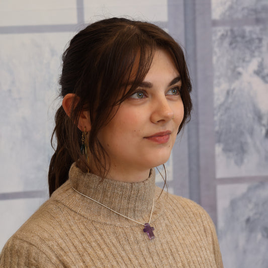 Amethyst Kreuzanhänger