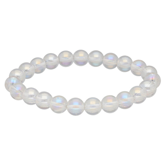 Angel Aura Bergkristall Kugelarmband | 8mm