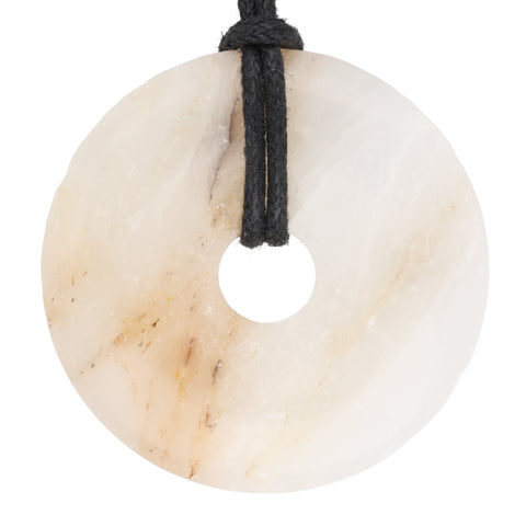 Colgante donut de barita | 40 mm Colgante + cordón de algodón