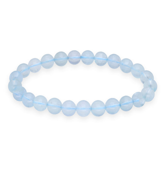 Aquamarin Kugelarmband | 8 mm