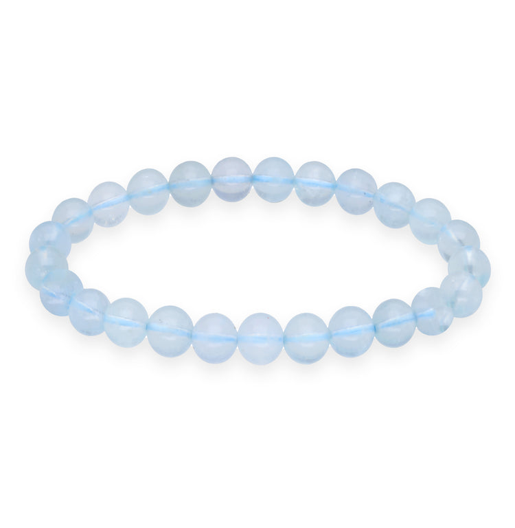 Aquamarin Kugelarmband | 8 mm