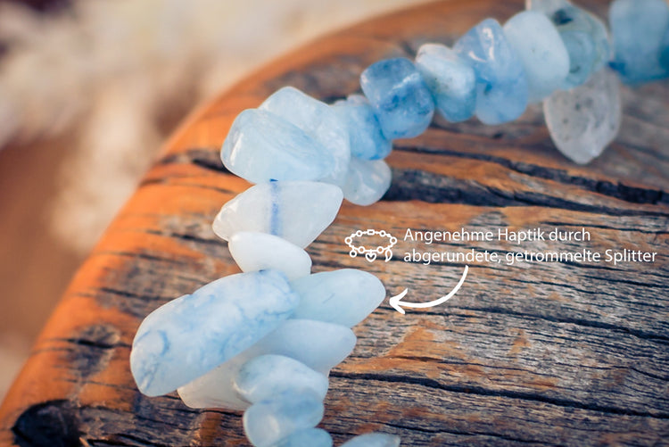 Aquamarin Splitterarmband