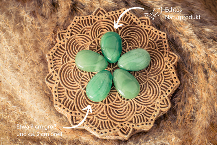 Aventurin, grün Tropfenanhänger