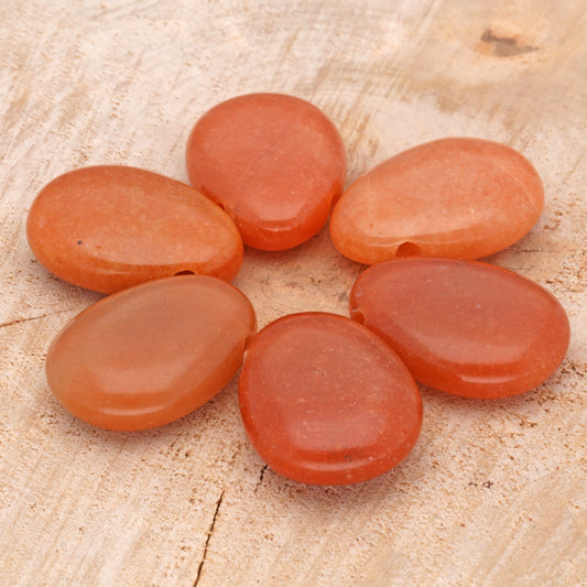 Aventurin, rot Tropfenanhänger