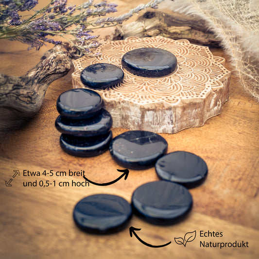 Turmalin, schwarz (Schörl) Scheibenstein