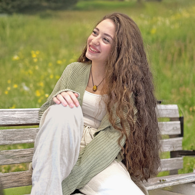 Tigerauge Tropfenanhänger