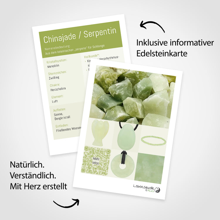 China Jade (Serpentine) Tumbled Stone