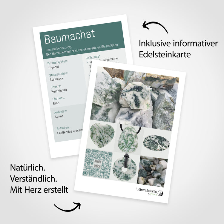 Pierre roulée en agate arborisée