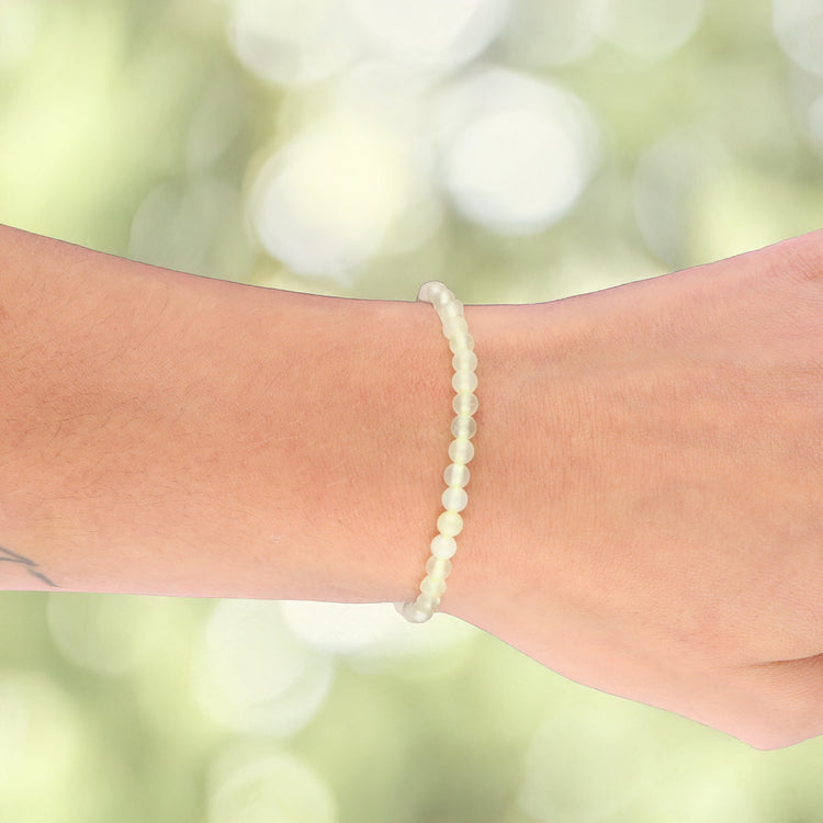 Chinajade Mini-Kugelarmband | 4 mm