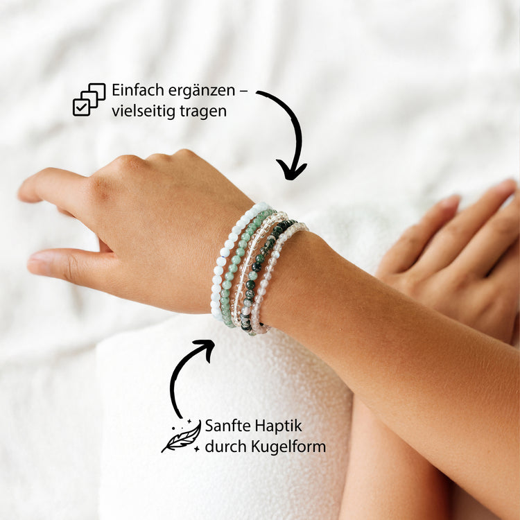 Aventurin, grün Mini-Kugelarmband | 4 mm