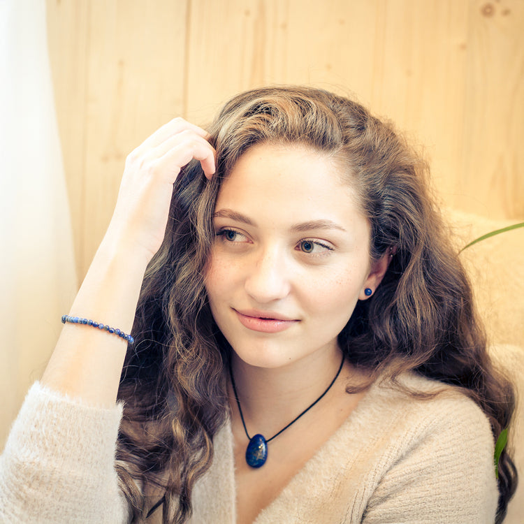 Lapislazuli Mini-Kugelarmband | 4 mm