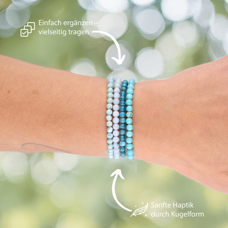 Apatit Mini-Kugelarmband | 4 mm