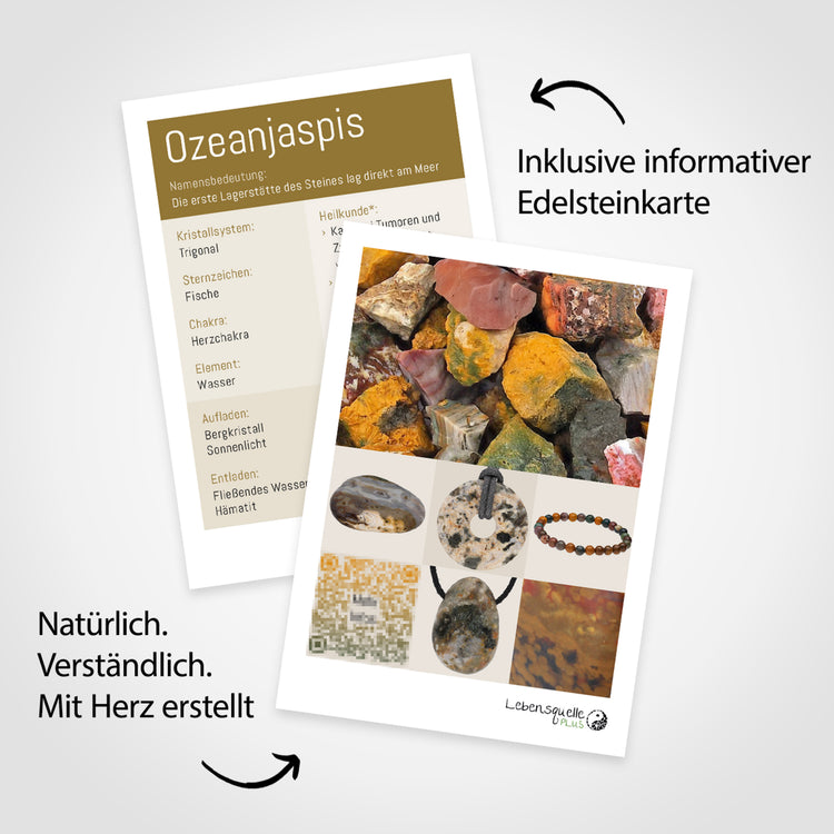 Braccialetto di schegge di diaspro oceanico