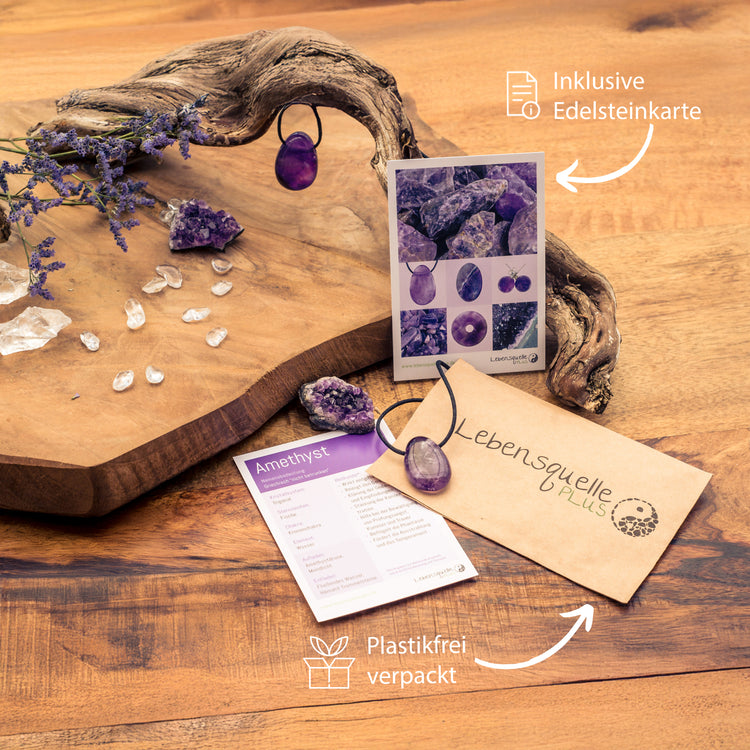 Amethyst Tropfenanhänger