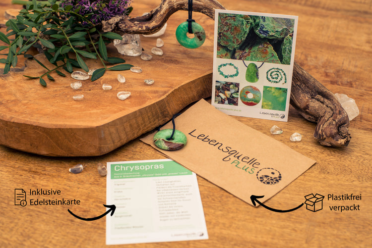 Chrysopras Donut | 30 mm Anhänger