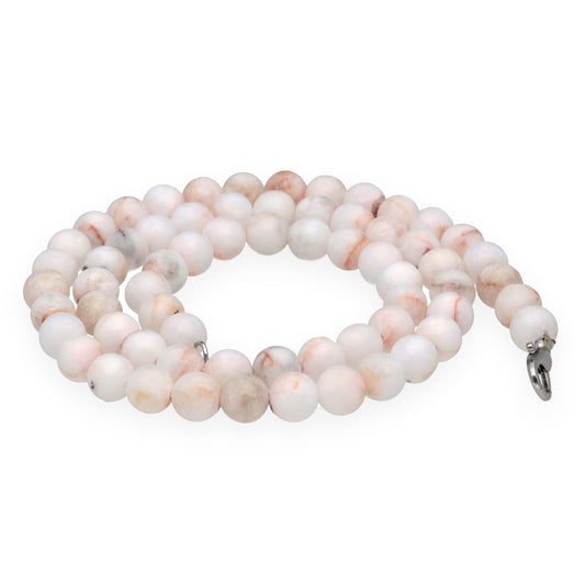 Kugelkette 45cm | Baryt (seidenmatt) | 8 mm