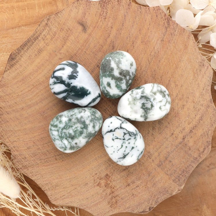 Colgante gota de ágata de árbol