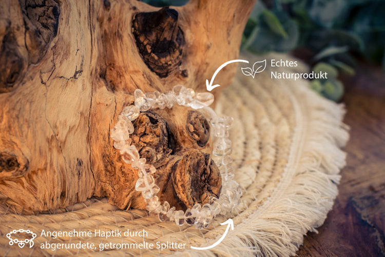 Bergkristall Splitterarmband