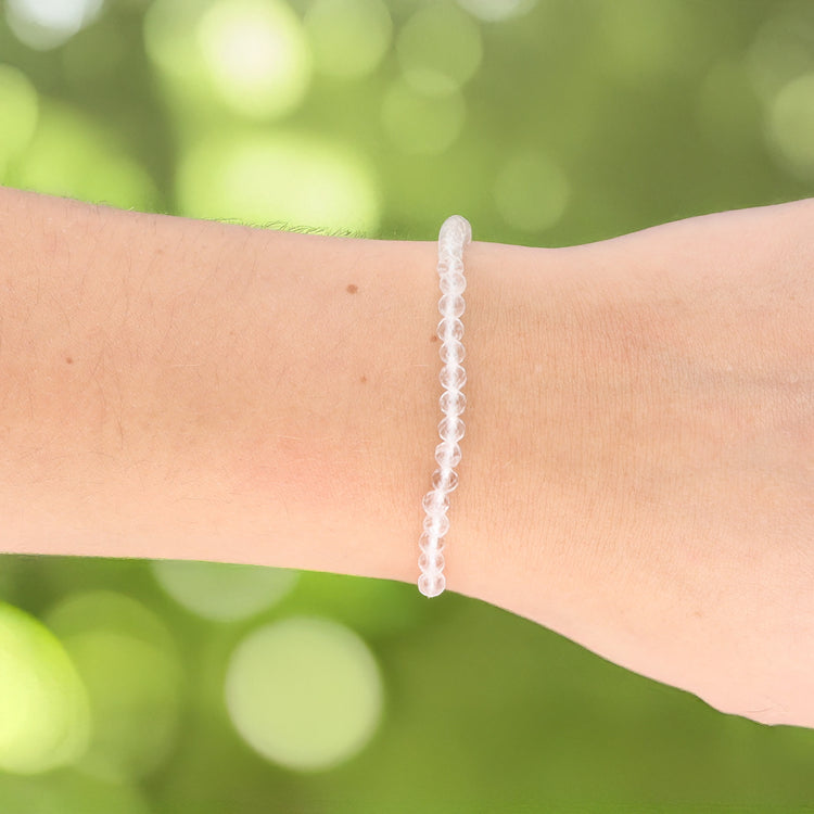 Bergkristall | facettiertes Armband | 4 mm