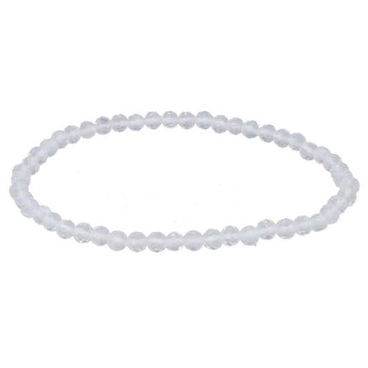 Bergkristall | facettiertes Armband | 4 mm