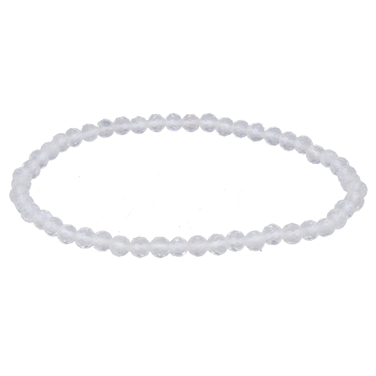Bergkristall | facettiertes Armband | 4 mm