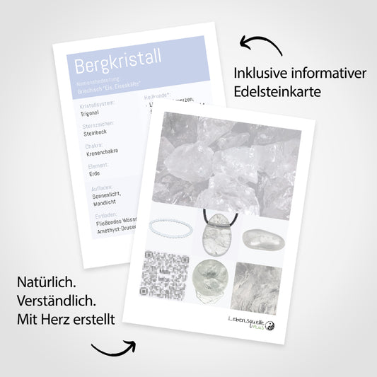 Bergkristall Kreuzanhänger gestiftet