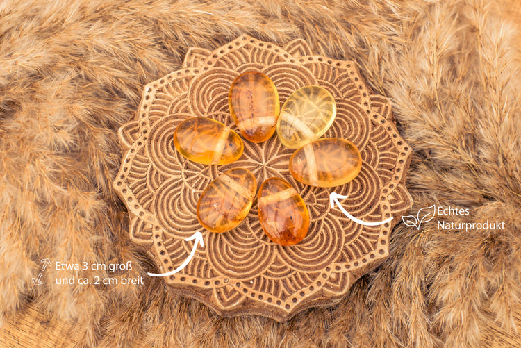 Bernstein Tropfenanhänger