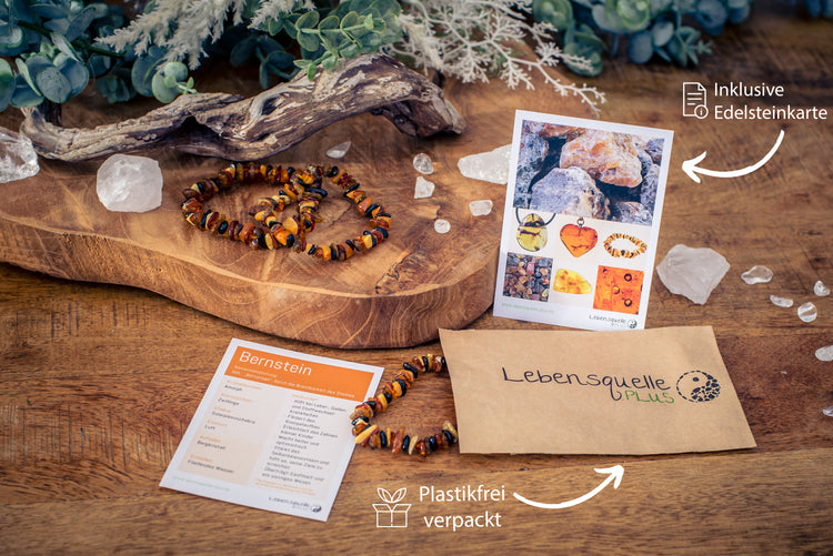 Bernstein Splitterarmband (Multicolor)