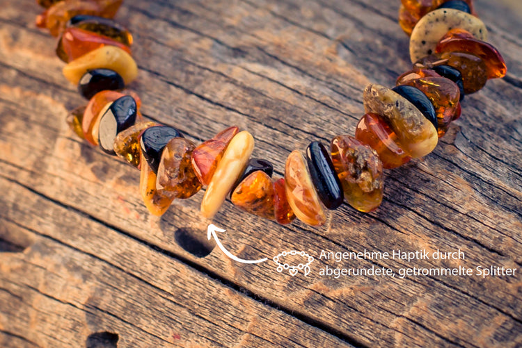 Bernstein Splitterarmband (Multicolor)