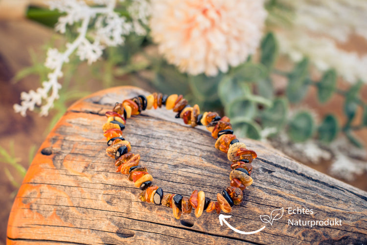 Bernstein Splitterarmband (Multicolor)