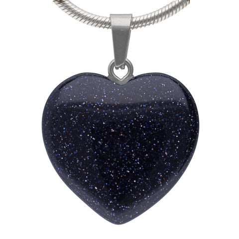 Ciondolo a cuore in Blaufluss | 2x2 cm