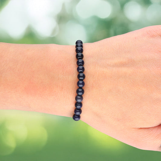 Blaufluss Kugelarmband | 6 mm