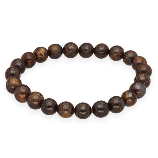 Bronzit Kugelarmband | 8 mm