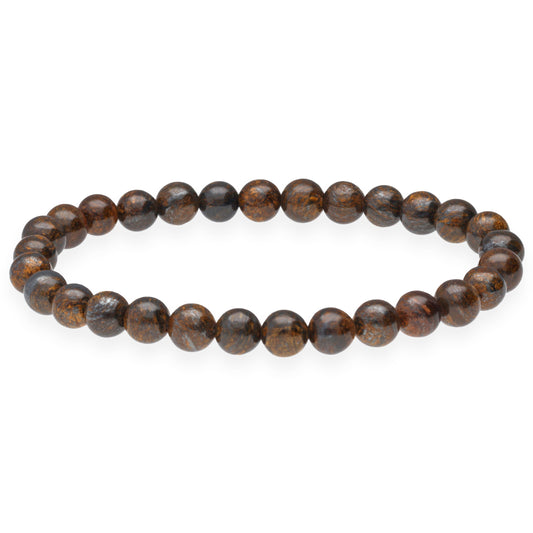 Bronzit Kugelarmband | 6 mm