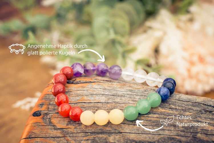 Chakra Kugelarmband | 8 mm