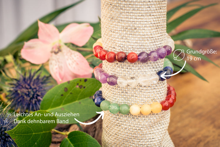 Chakra Kugelarmband | 8 mm
