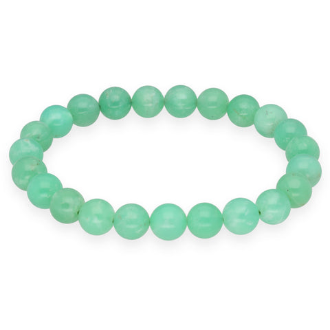 Bracelet de perles en chrysoprase | 8 mm