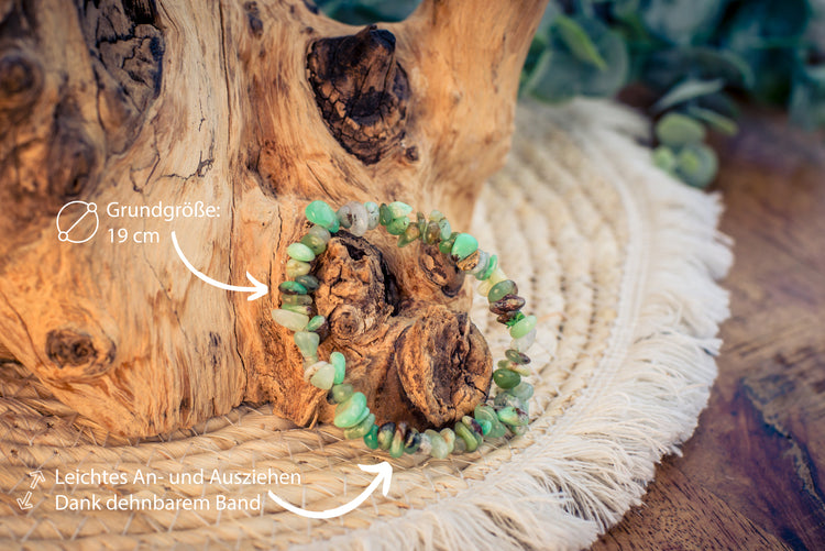 Chrysopras Splitterarmband