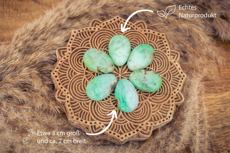 Chrysopras Tropfenanhänger