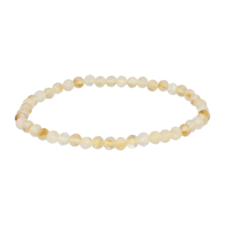 Citrin | facettiertes Armband | 4 mm