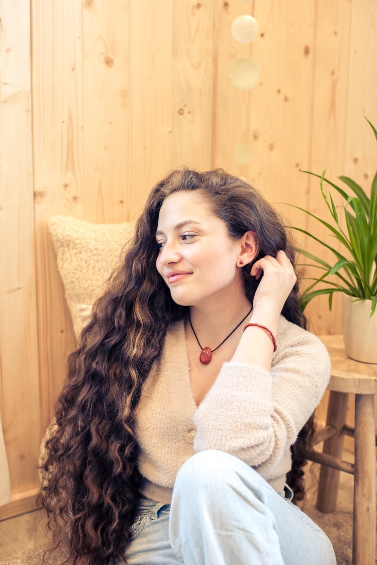 Jaspis, rot Ohrstecker 6 mm | 925er Silber