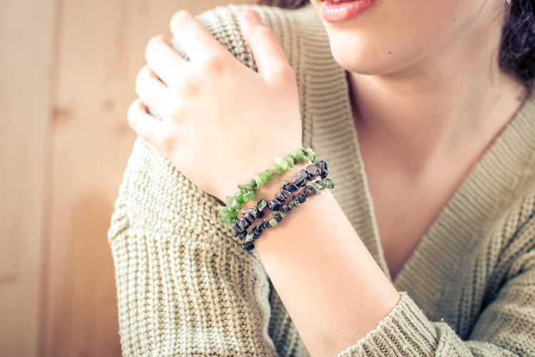 Jade (Nephrit) Splitterarmband