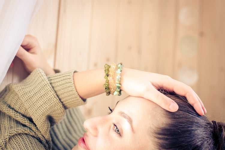 Chrysopras Splitterarmband