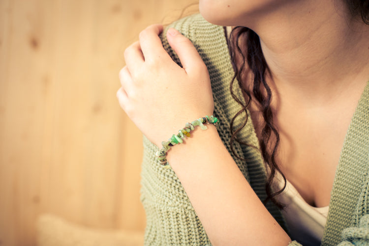 Chrysopras Splitterarmband