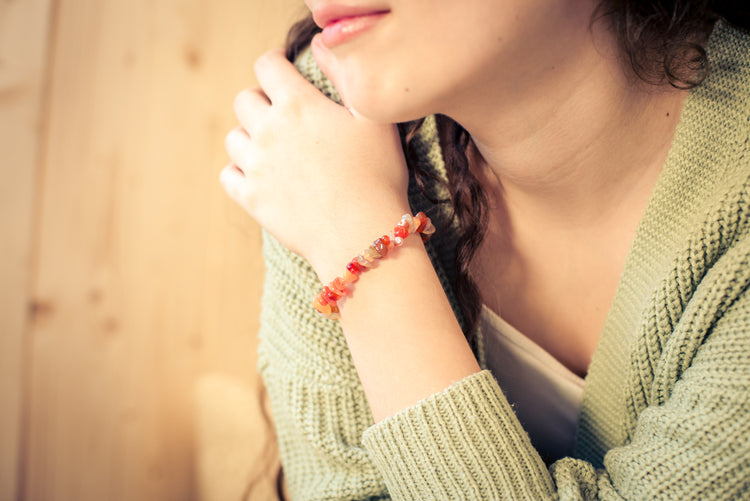 Karneol Splitterarmband